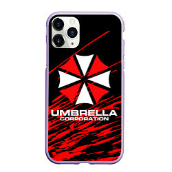Чехол iPhone 11 Pro матовый Umbrella Corporation, цвет: 3D-светло-сиреневый