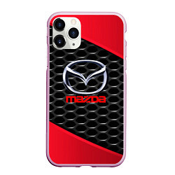 Чехол iPhone 11 Pro матовый MAZDA, цвет: 3D-розовый