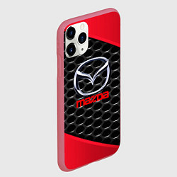 Чехол iPhone 11 Pro матовый MAZDA, цвет: 3D-малиновый — фото 2