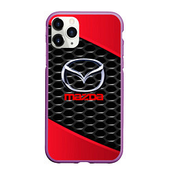 Чехол iPhone 11 Pro матовый MAZDA, цвет: 3D-фиолетовый