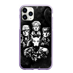 Чехол iPhone 11 Pro матовый JOJOS BIZARRE ADVENTURE, цвет: 3D-светло-сиреневый