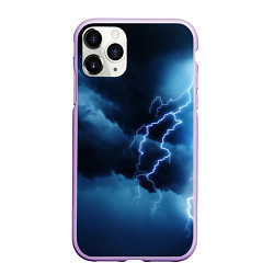 Чехол iPhone 11 Pro матовый STORM, цвет: 3D-сиреневый