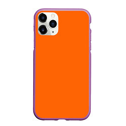 Чехол iPhone 11 Pro матовый Цвет апельсиновая корка, цвет: 3D-фиолетовый