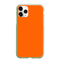 Чехол iPhone 11 Pro матовый Цвет апельсиновая корка, цвет: 3D-салатовый