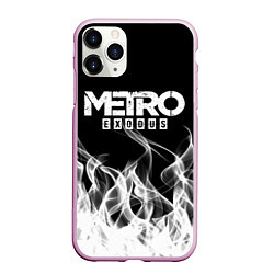 Чехол iPhone 11 Pro матовый METRO EXODUS, цвет: 3D-розовый