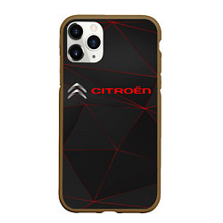 Чехол iPhone 11 Pro матовый CITROЁN, цвет: 3D-коричневый