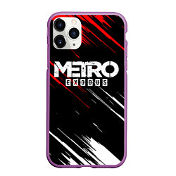 Чехол iPhone 11 Pro матовый METRO EXODUS, цвет: 3D-фиолетовый