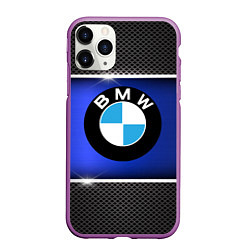 Чехол iPhone 11 Pro матовый BMW, цвет: 3D-фиолетовый