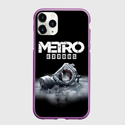 Чехол iPhone 11 Pro матовый METRO EXODUS, цвет: 3D-фиолетовый