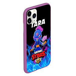 Чехол iPhone 11 Pro матовый BRAWL STARS TARA, цвет: 3D-фиолетовый — фото 2