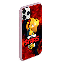 Чехол iPhone 11 Pro матовый BRAWL STARS CROW PHOENIX, цвет: 3D-розовый — фото 2