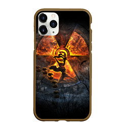 Чехол iPhone 11 Pro матовый VULKAN, цвет: 3D-коричневый