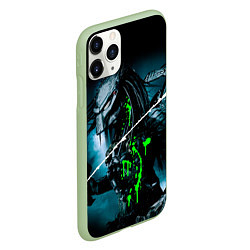 Чехол iPhone 11 Pro матовый PREDATOR, цвет: 3D-салатовый — фото 2