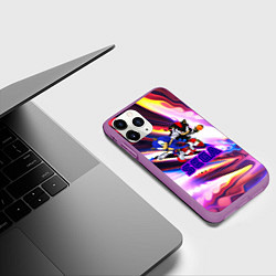 Чехол iPhone 11 Pro матовый SONIC, цвет: 3D-фиолетовый — фото 2