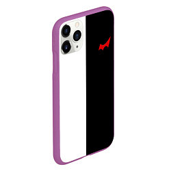 Чехол iPhone 11 Pro матовый Monokuma, цвет: 3D-фиолетовый — фото 2