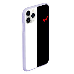 Чехол iPhone 11 Pro матовый Monokuma, цвет: 3D-светло-сиреневый — фото 2