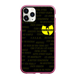 Чехол iPhone 11 Pro матовый WU-TANG CLAN, цвет: 3D-малиновый