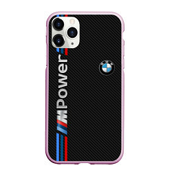 Чехол iPhone 11 Pro матовый BMW POWER CARBON