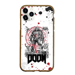 Чехол iPhone 11 Pro матовый Doom, цвет: 3D-коричневый
