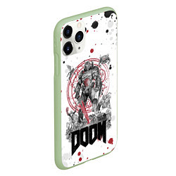 Чехол iPhone 11 Pro матовый Doom, цвет: 3D-салатовый — фото 2