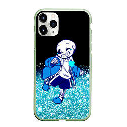 Чехол iPhone 11 Pro матовый Undertale, цвет: 3D-салатовый