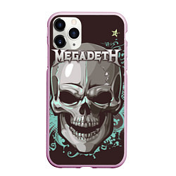 Чехол iPhone 11 Pro матовый Megadeth, цвет: 3D-розовый