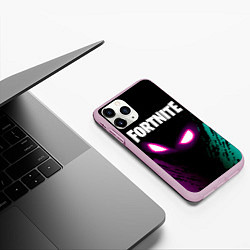 Чехол iPhone 11 Pro матовый FORTNITE, цвет: 3D-розовый — фото 2