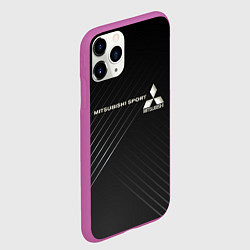 Чехол iPhone 11 Pro матовый MITSUBISHI, цвет: 3D-фиолетовый — фото 2