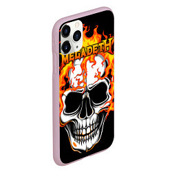 Чехол iPhone 11 Pro матовый Megadeth, цвет: 3D-розовый — фото 2