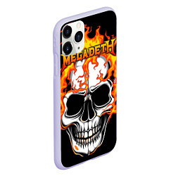 Чехол iPhone 11 Pro матовый Megadeth, цвет: 3D-светло-сиреневый — фото 2