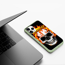 Чехол iPhone 11 Pro матовый Megadeth, цвет: 3D-салатовый — фото 2