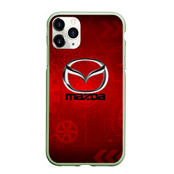 Чехол iPhone 11 Pro матовый MAZDA, цвет: 3D-салатовый