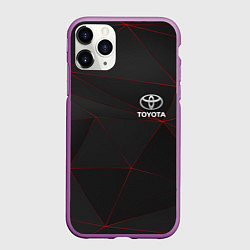 Чехол iPhone 11 Pro матовый TOYOTA, цвет: 3D-фиолетовый