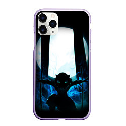 Чехол iPhone 11 Pro матовый KIMETSU NO YAIBA, цвет: 3D-светло-сиреневый