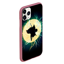 Чехол iPhone 11 Pro матовый KIMETSU NO YAIBA, цвет: 3D-малиновый — фото 2