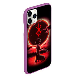 Чехол iPhone 11 Pro матовый BERSERK, цвет: 3D-фиолетовый — фото 2