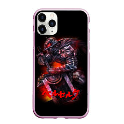 Чехол iPhone 11 Pro матовый BERSERK, цвет: 3D-розовый