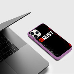 Чехол iPhone 11 Pro матовый RUST, цвет: 3D-фиолетовый — фото 2