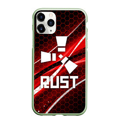 Чехол iPhone 11 Pro матовый RUST, цвет: 3D-салатовый