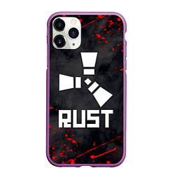 Чехол iPhone 11 Pro матовый RUST, цвет: 3D-фиолетовый