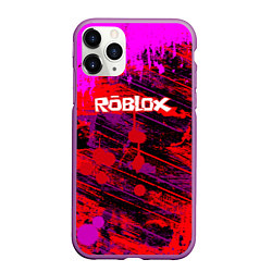 Чехол iPhone 11 Pro матовый Roblox, цвет: 3D-фиолетовый