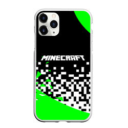 Чехол iPhone 11 Pro матовый Minecraft, цвет: 3D-белый