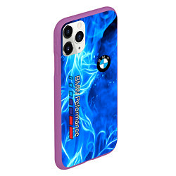 Чехол iPhone 11 Pro матовый BMW, цвет: 3D-фиолетовый — фото 2