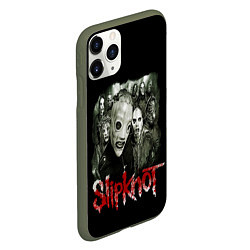 Чехол iPhone 11 Pro матовый SLIPKNOT, цвет: 3D-темно-зеленый — фото 2