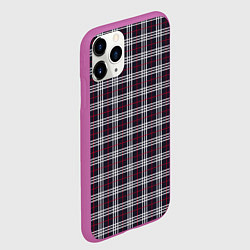 Чехол iPhone 11 Pro матовый Классические в клеточку, цвет: 3D-фиолетовый — фото 2