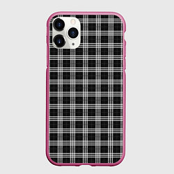Чехол iPhone 11 Pro матовый Шотландка, цвет: 3D-малиновый
