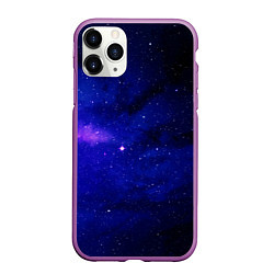 Чехол iPhone 11 Pro матовый КОСМОС, цвет: 3D-фиолетовый