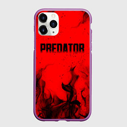 Чехол iPhone 11 Pro матовый PREDATOR, цвет: 3D-фиолетовый
