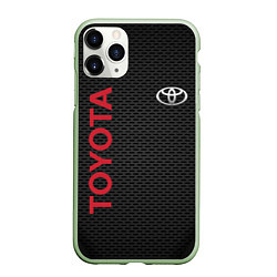 Чехол iPhone 11 Pro матовый TOYOTA, цвет: 3D-салатовый