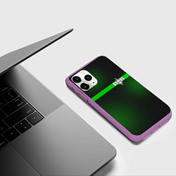 Чехол iPhone 11 Pro матовый Пограничные Войска, цвет: 3D-фиолетовый — фото 2